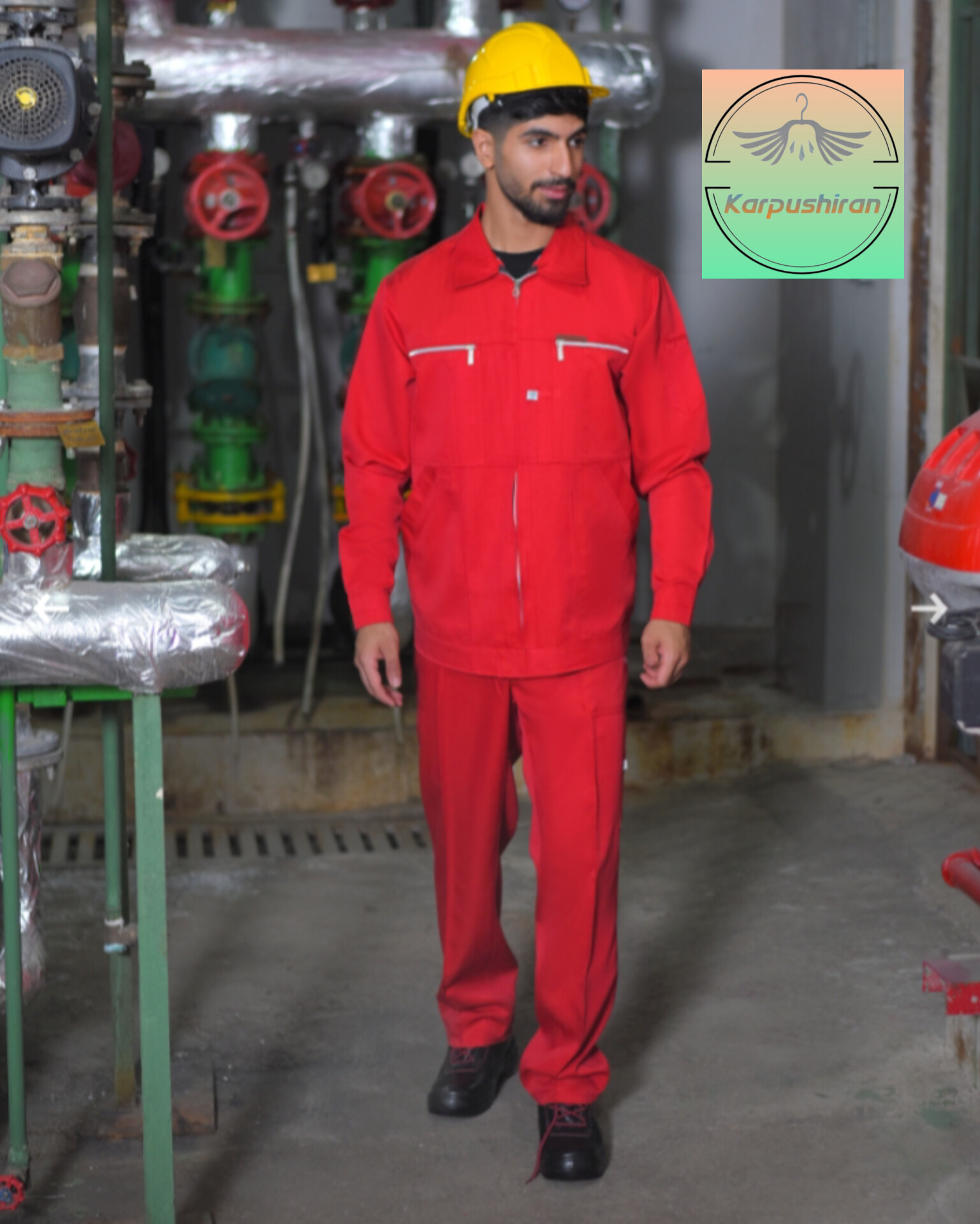کاپشن و شلوار کار مدل ارسطو
