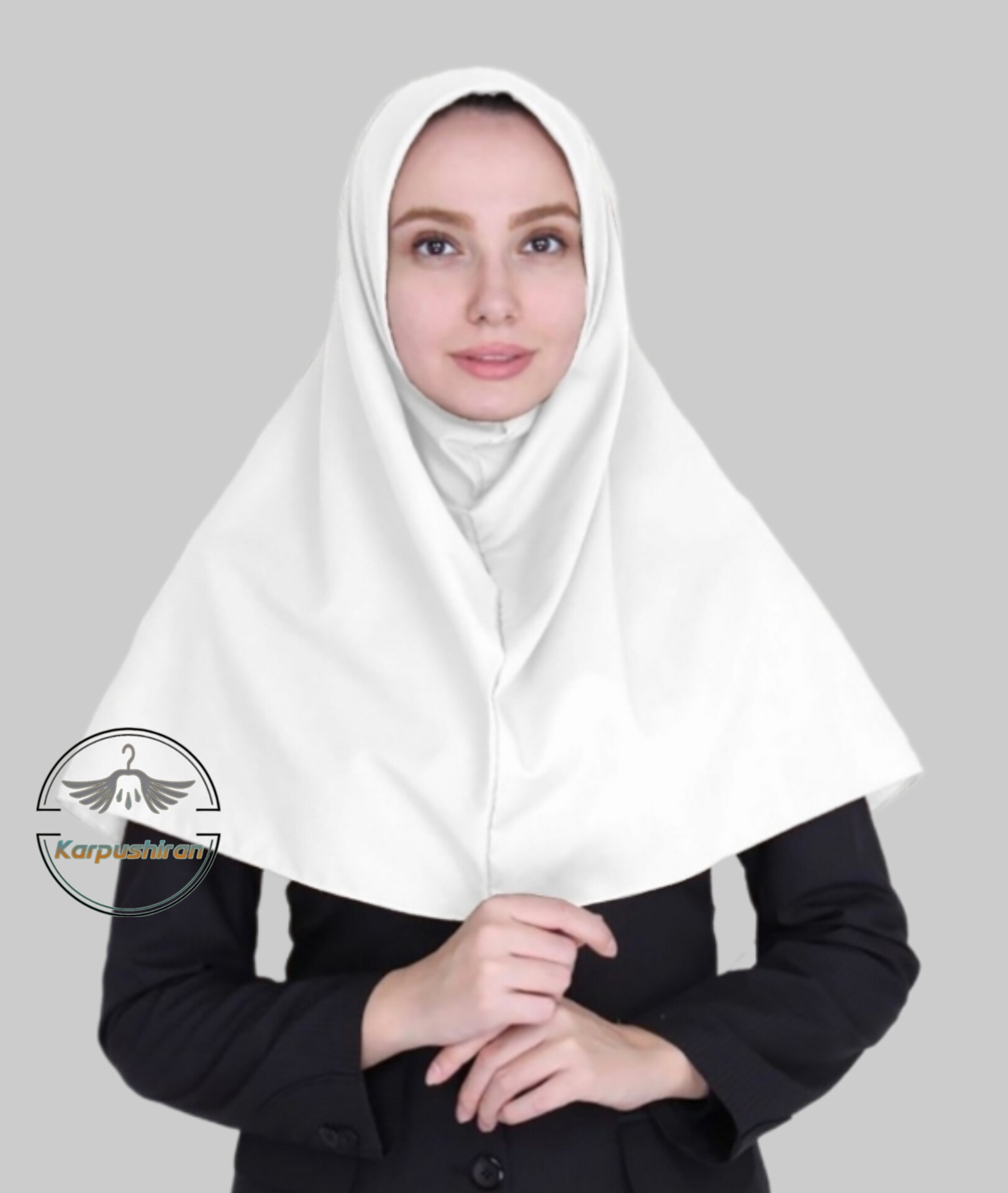 مقنعه تترون سفید